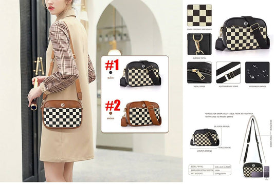 🍋 Lu  Checkered Crossbody 2