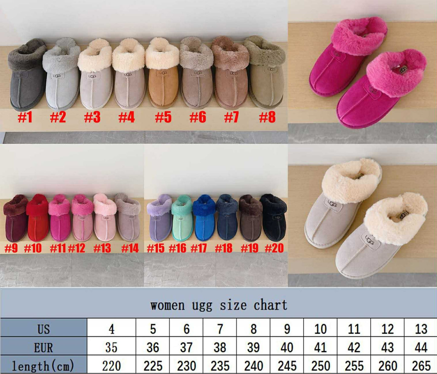 U  Fur Slip on 9-14