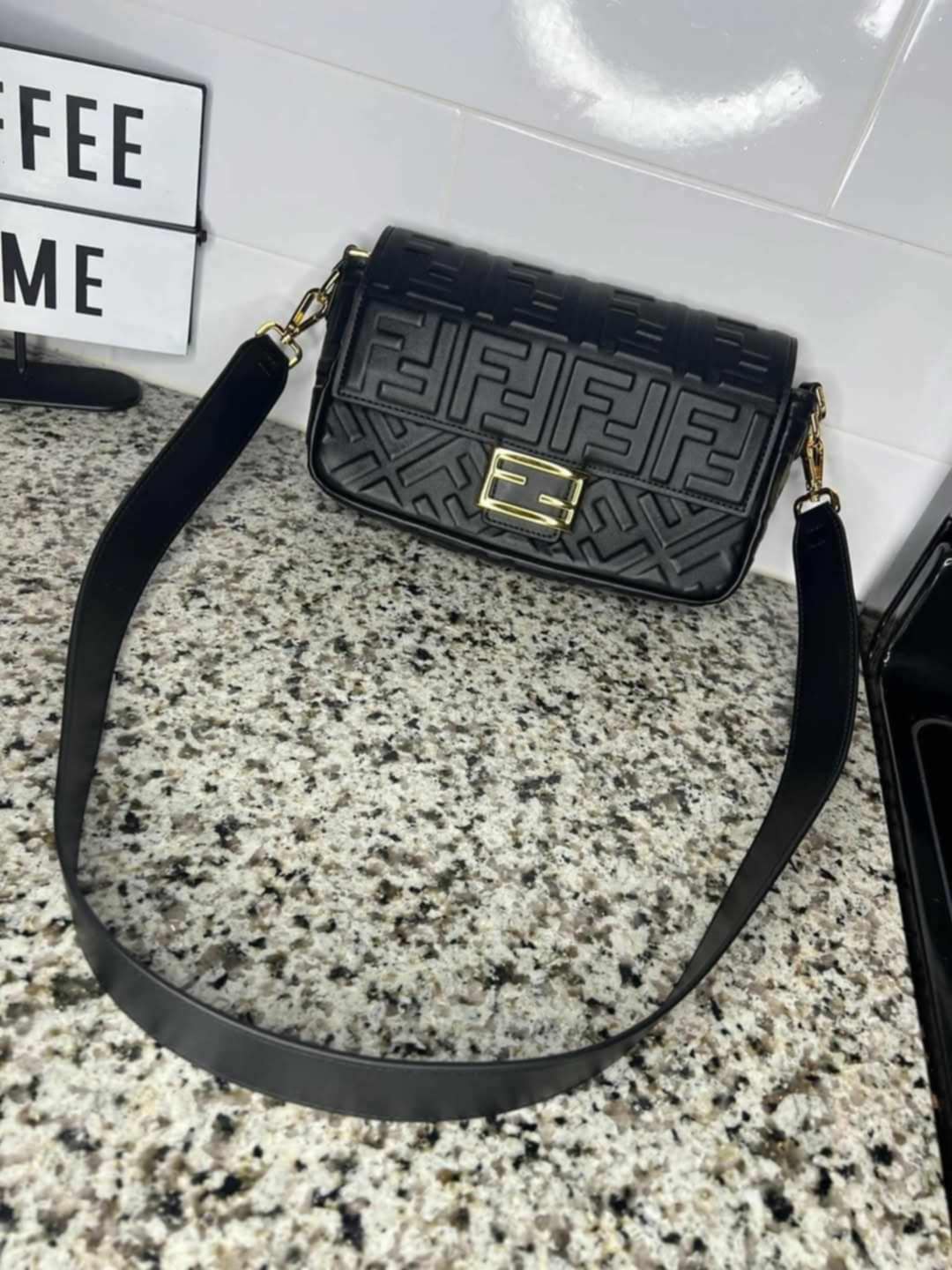 FF Black Crossbody Bag
