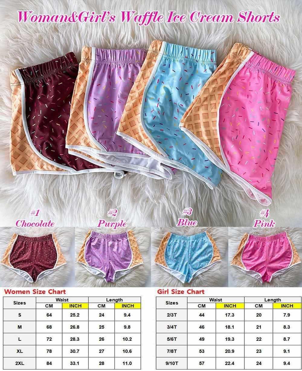 WOMENS & GIRLS Drip Icecream Shorts
