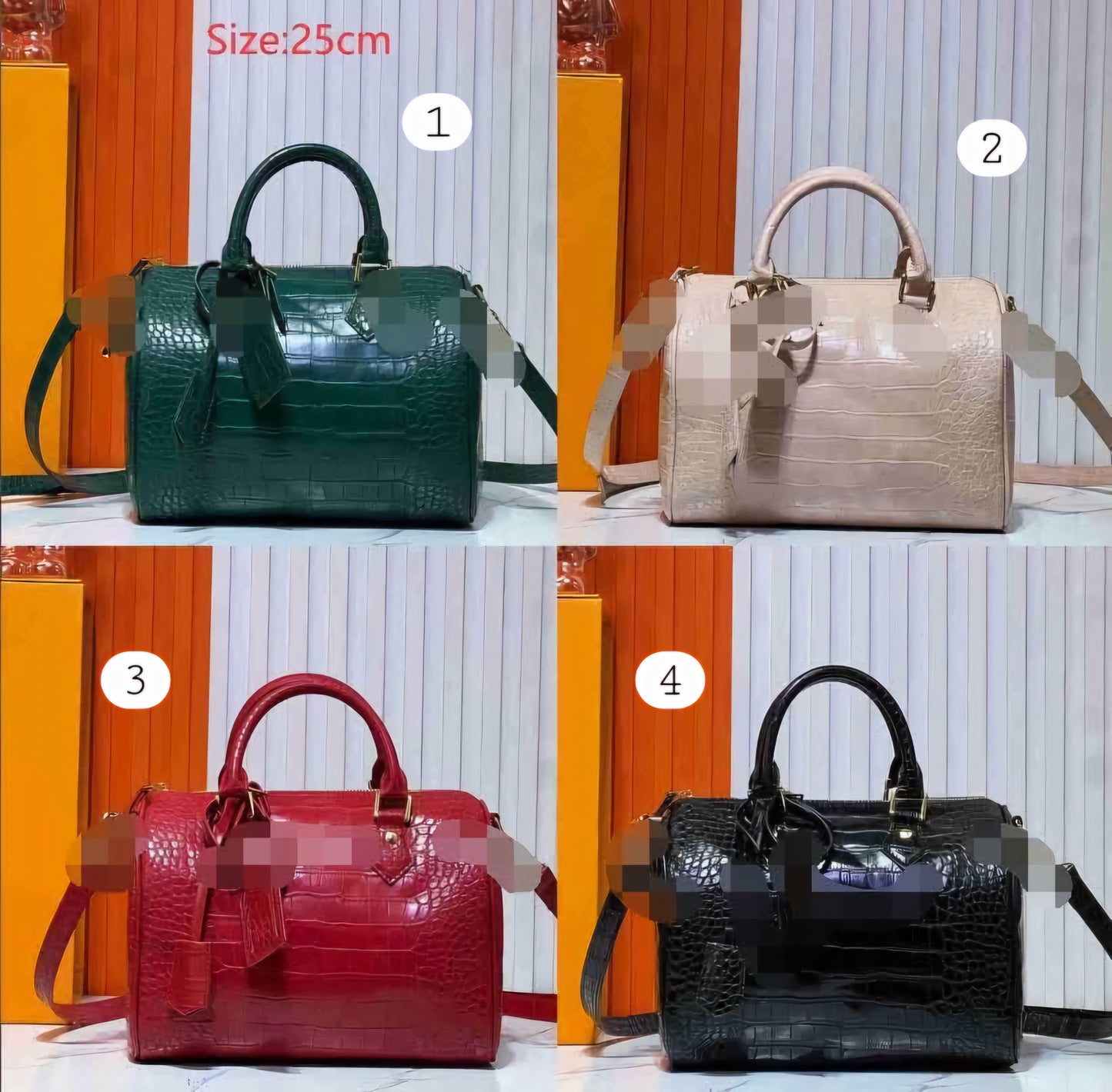 L Croc Bags