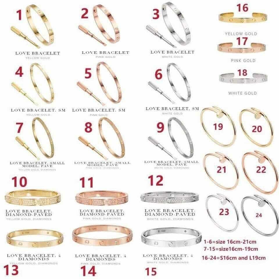 Carti Bracelet Variety 1-24