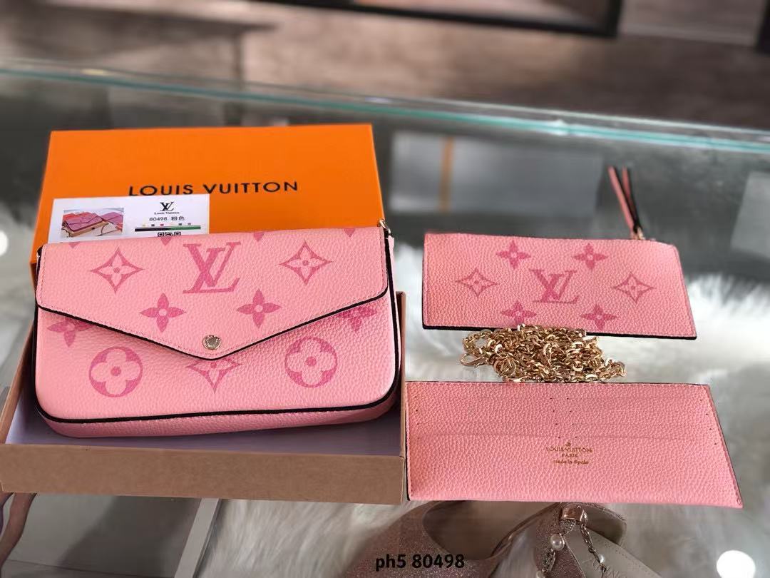 L Pink Clutch Set