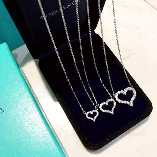 T heart necklace