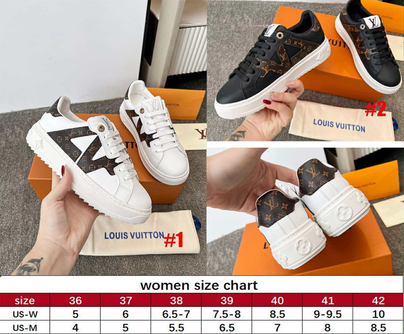 L Logo/Mono Sneakers