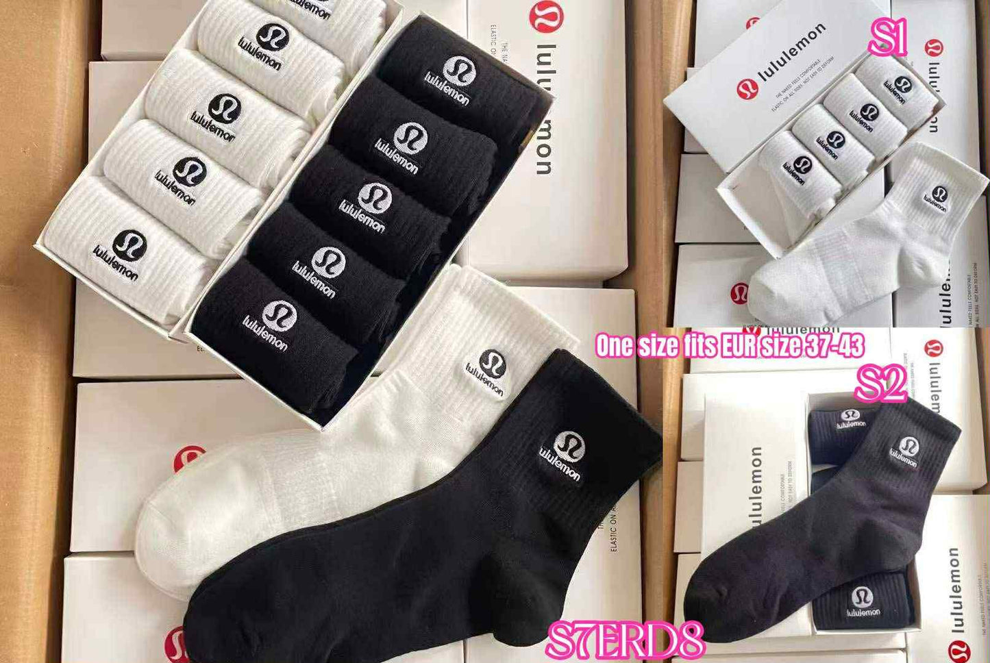 🍋Lu 5pk Socks