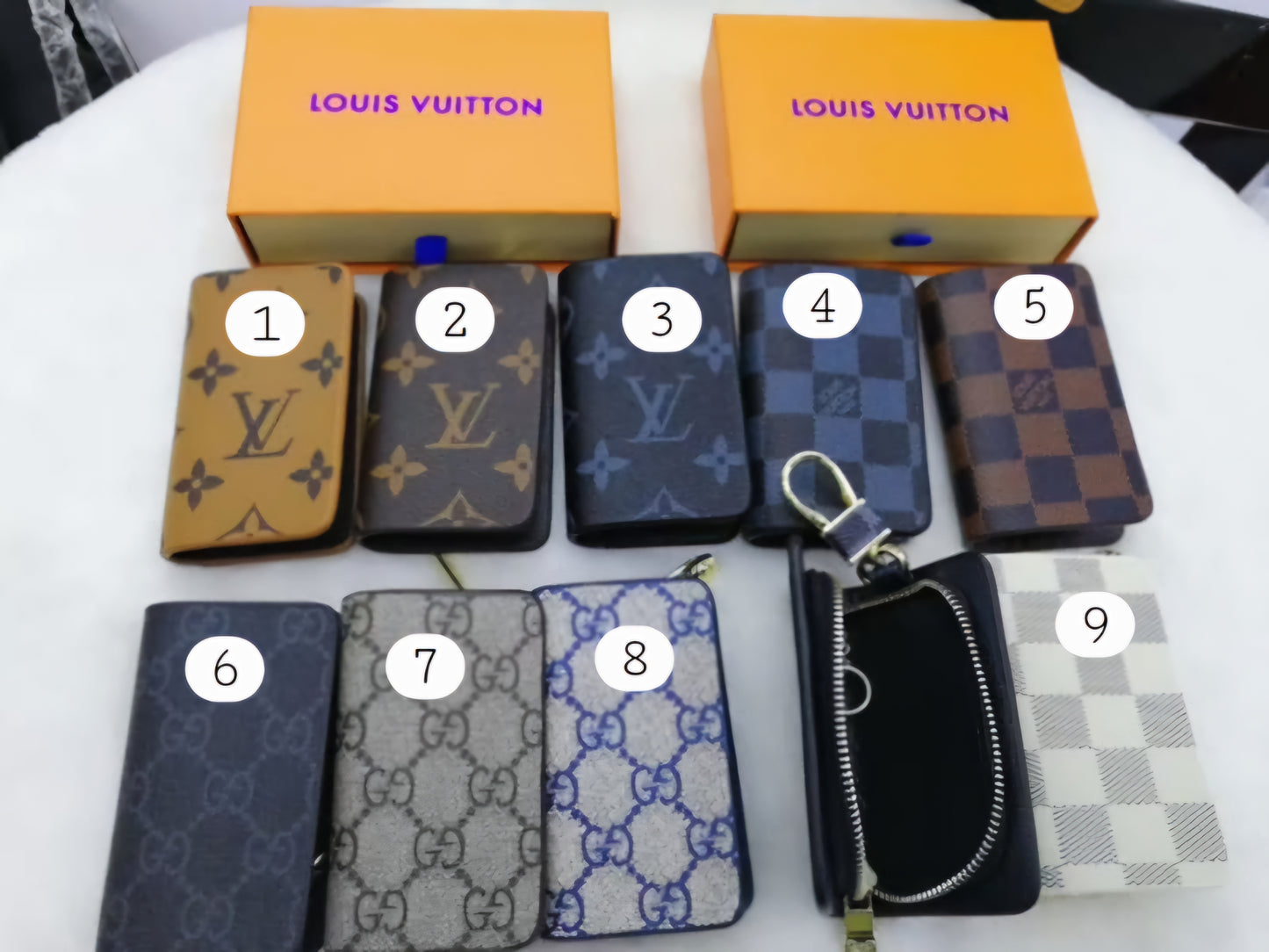 Boujee Keychain Zip Pouches 1-9