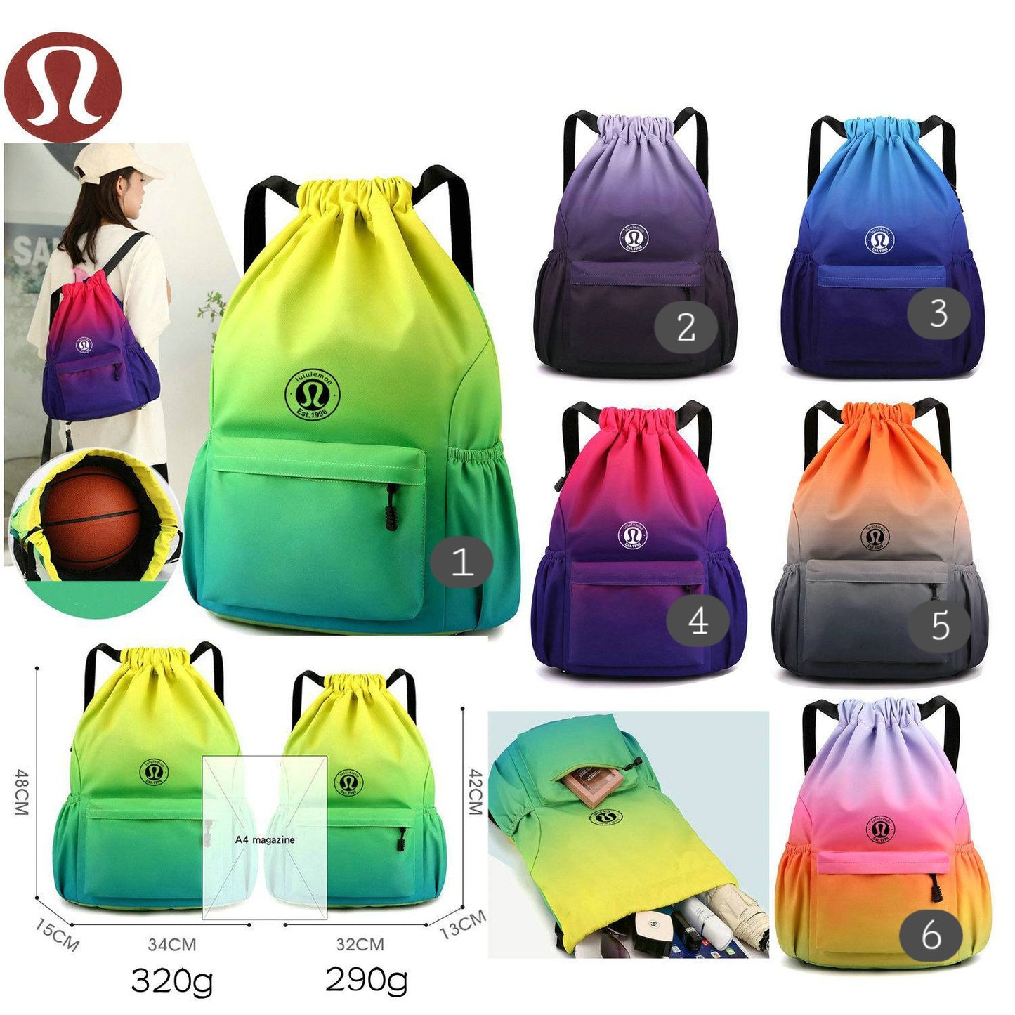 🍋Lu Cinch Bags