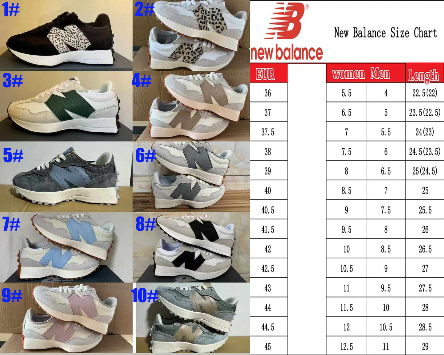 NB Sneakers 2 (Style 1-6)
