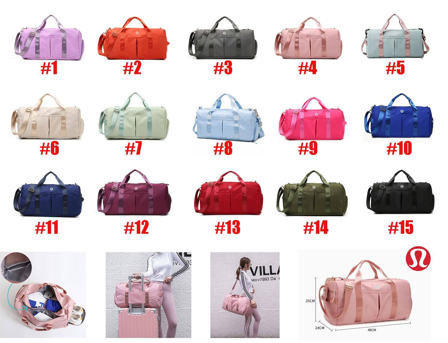 🍋Lu Duffle/Gym Bags New 2