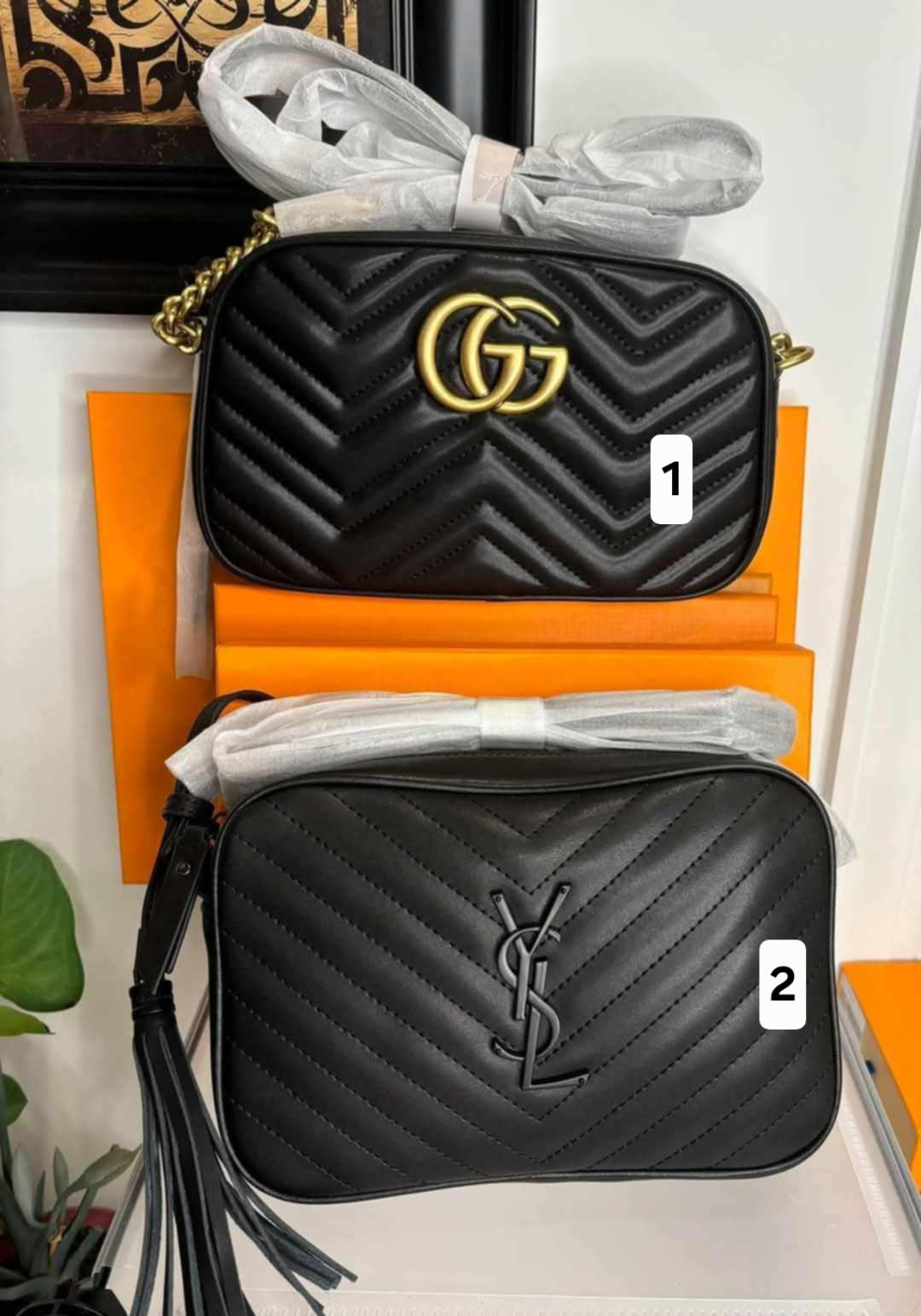 Boujee Black Quilted Bags
