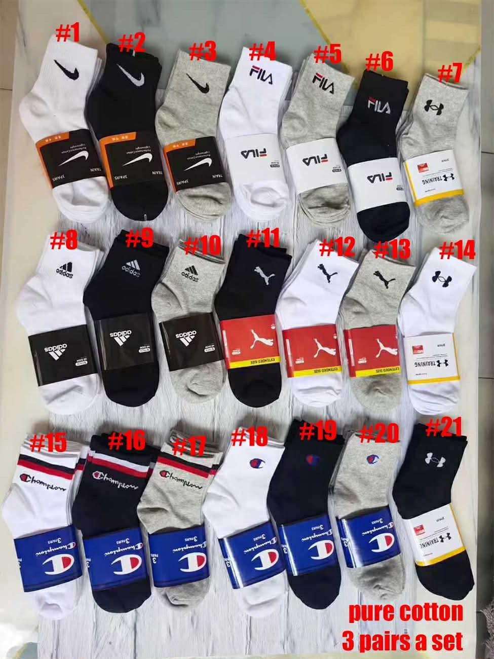Sport Ankle Socks 3pk