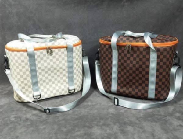 L Boujee Checkered Coolers