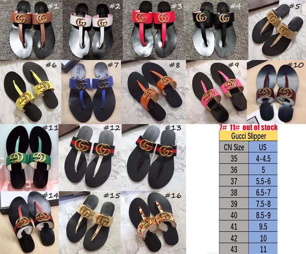 G*G Thong Sandals (Style 11-16)