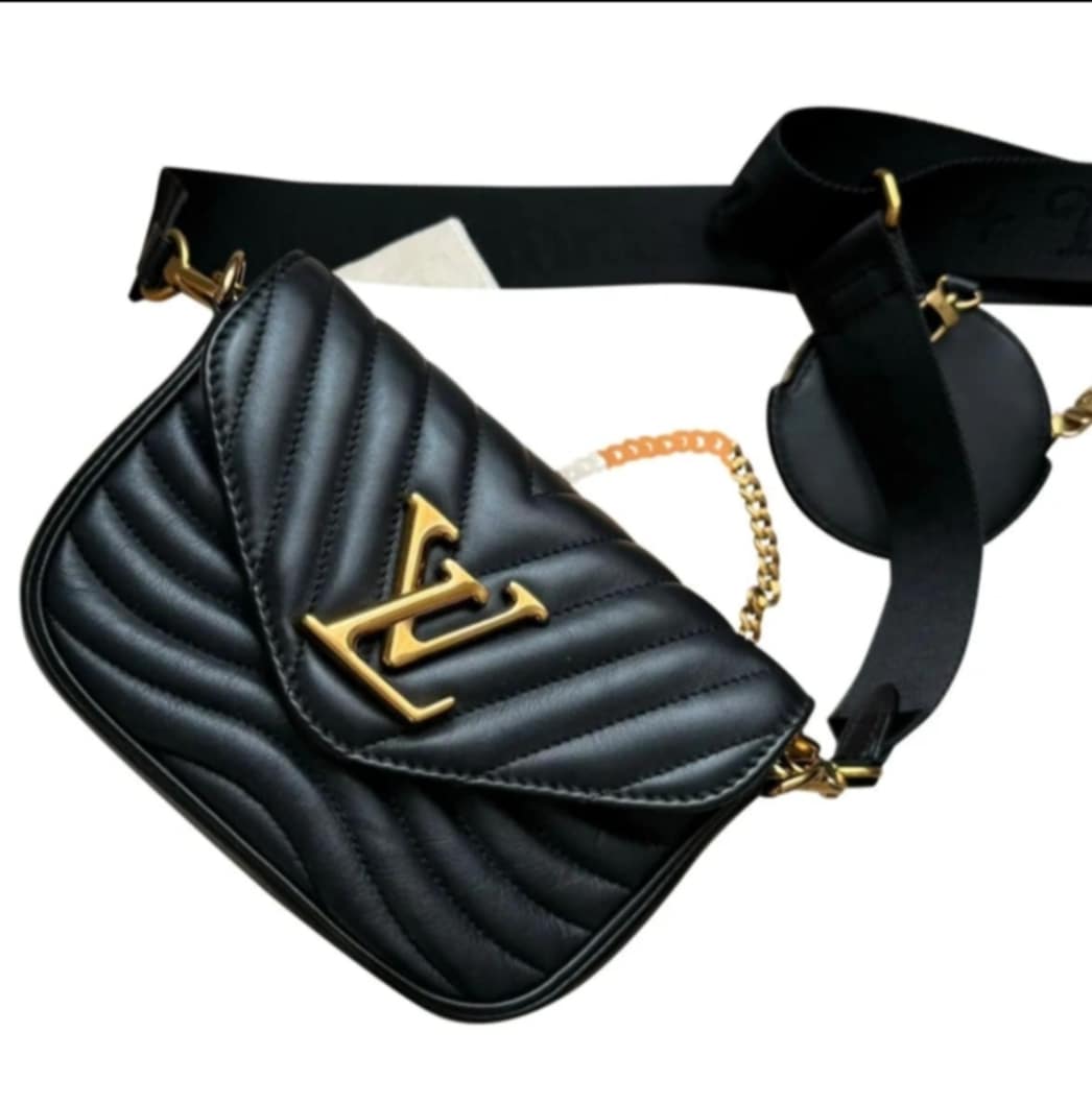 Black Wave Crossbody Bag