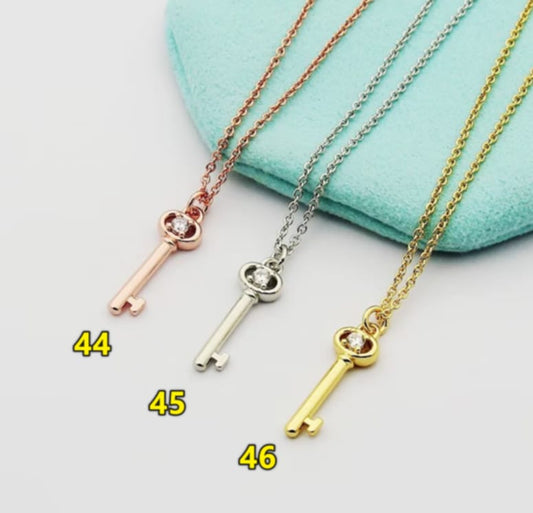 T Key Necklace