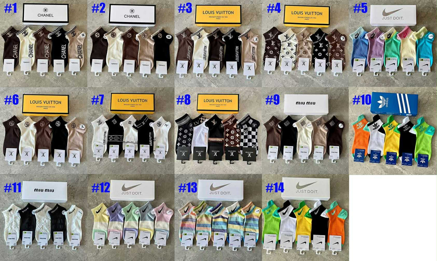 Sock Brands 5pks