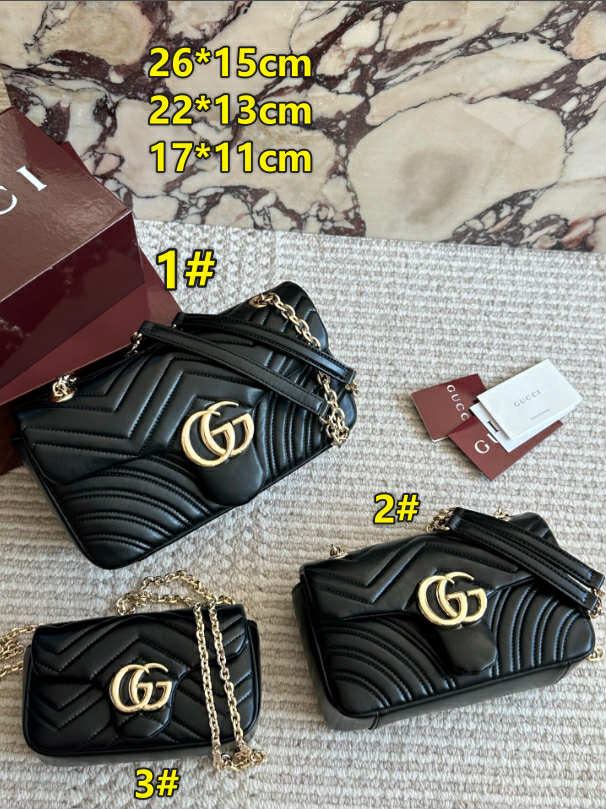 G*G Black Chain Bags