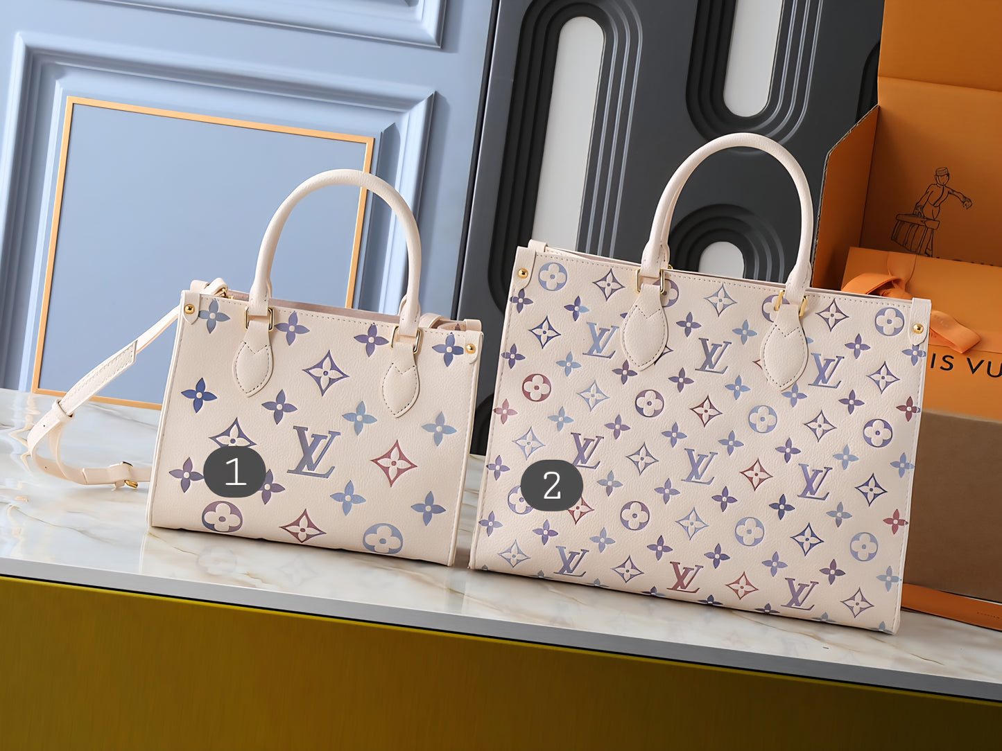 White/Purple Hue Bags 2