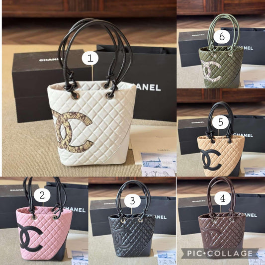 CC Quilted Handbag Totes 1-6