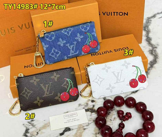 L Cherry Keychain Wallets