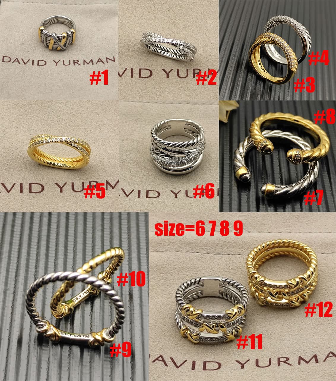 DY Rings 1-12