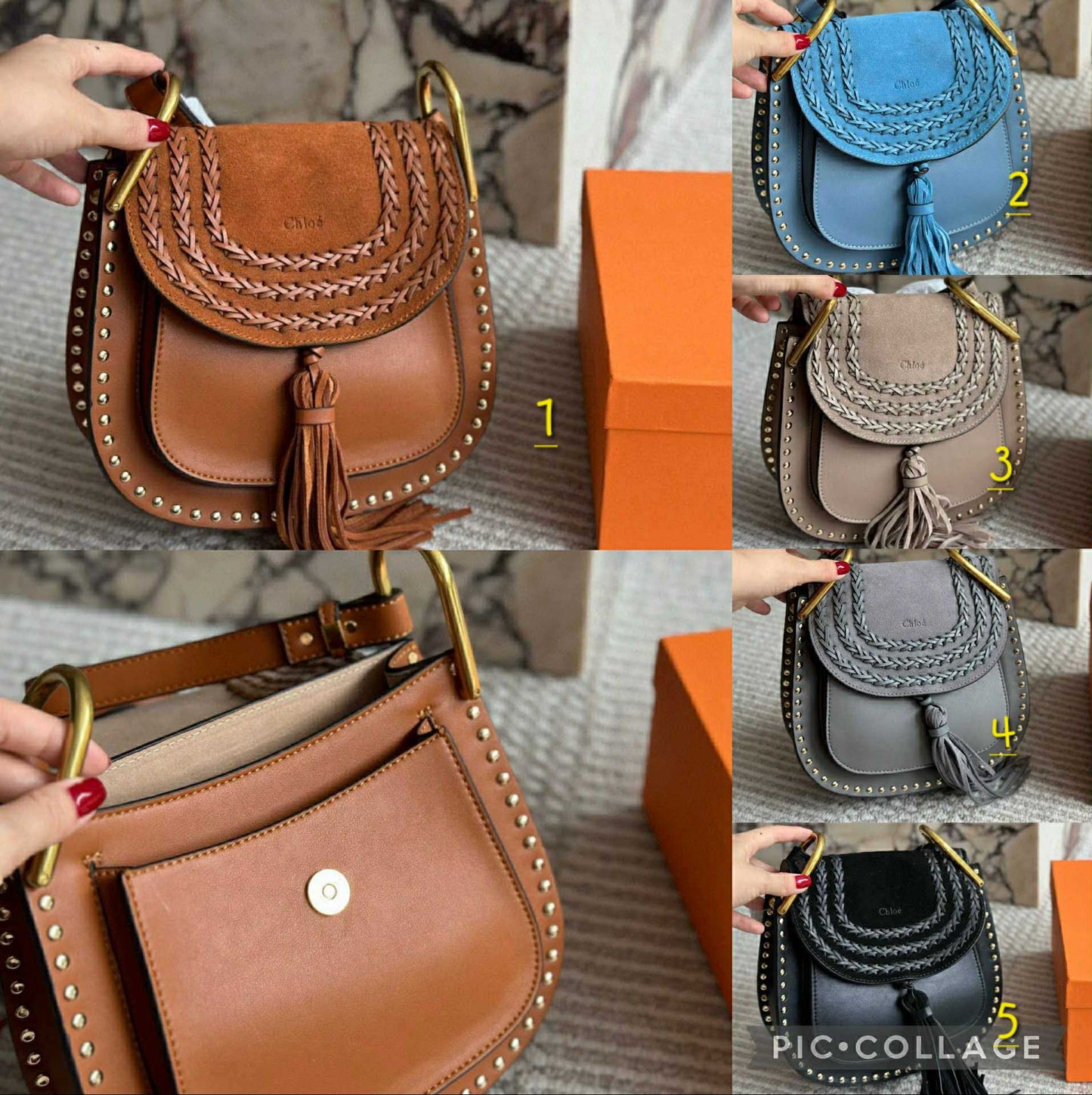 C Braided Fringe Bags
