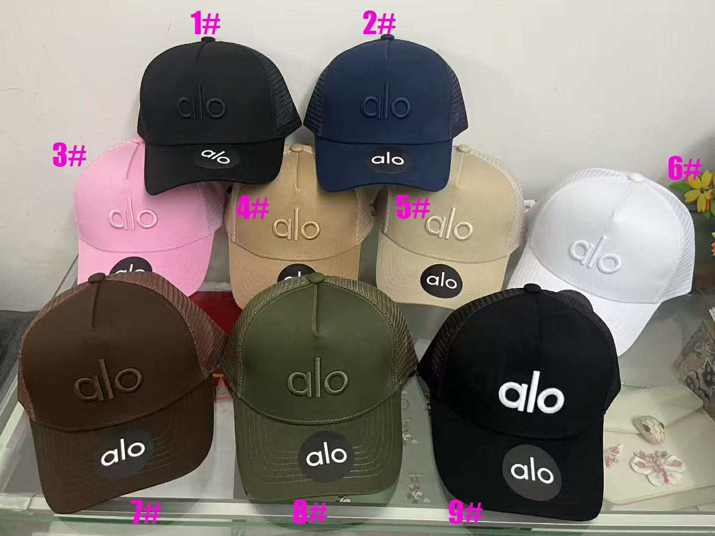 A.L.O. Embroidered Baseball Hats 3