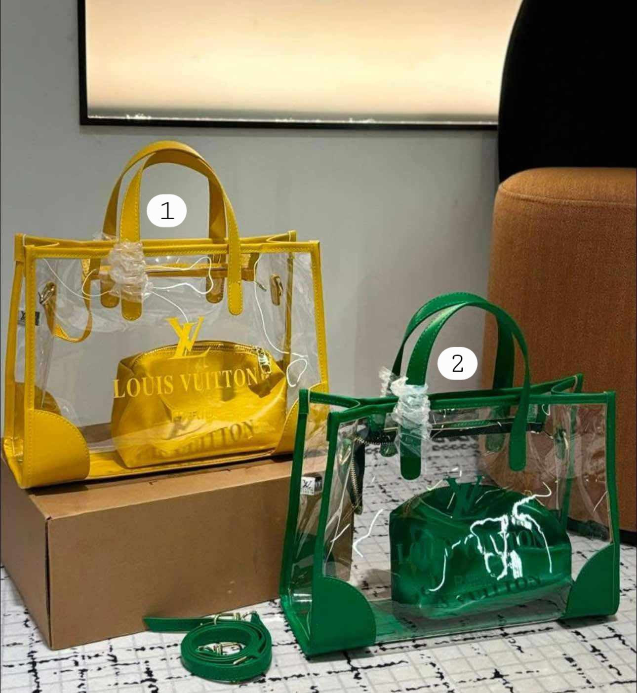 L Clear Tote Shoulder Bag Colors
