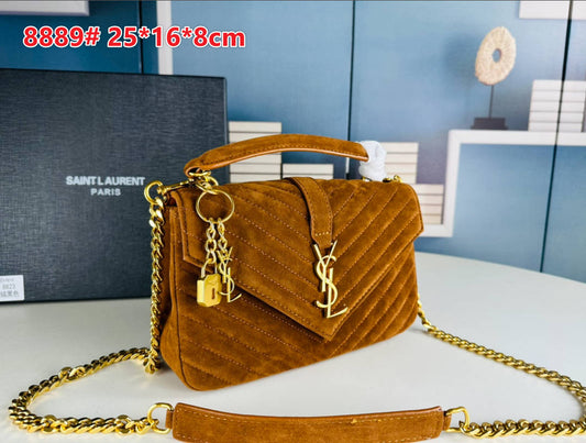 Y Bag Camel Velvet