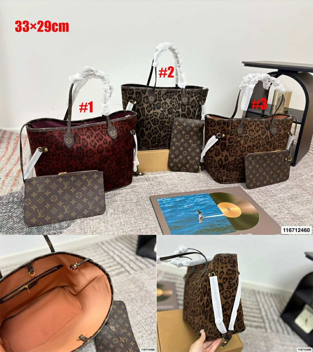 L  Leopard Never Full Bags