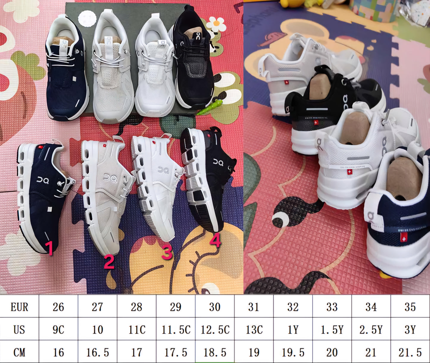 On C Shoes Kids Styles 1-4