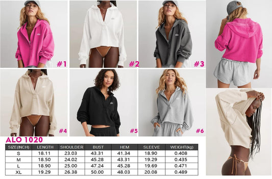 A.L.O V-Neck Comfort Hoodie