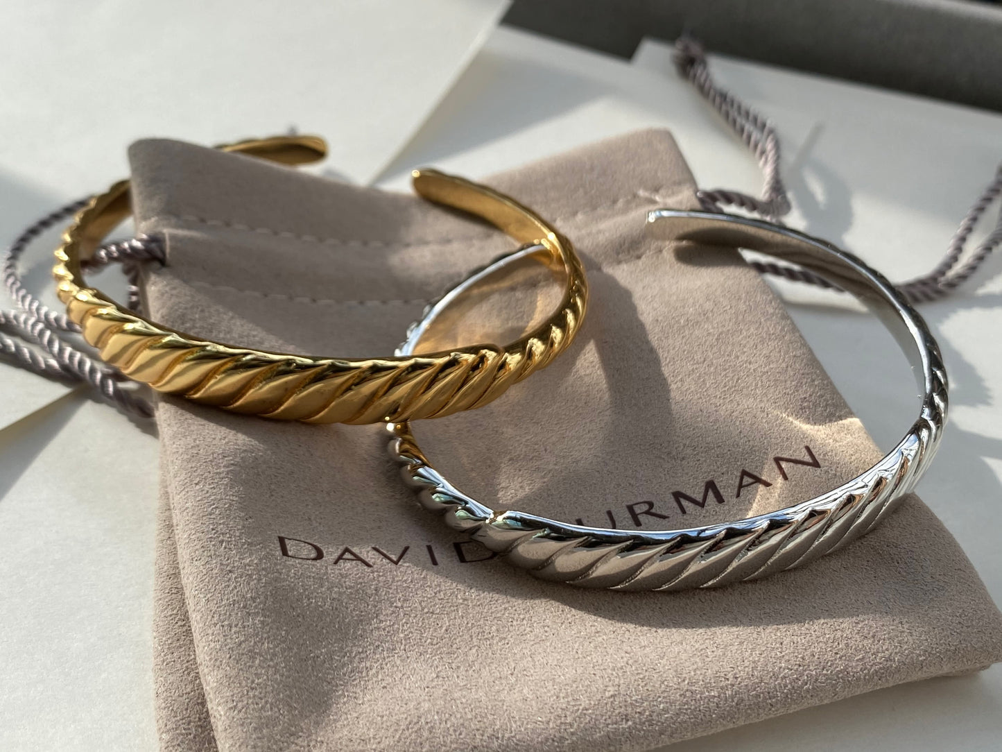 DY  Cuff Bracelets Gold/Silver