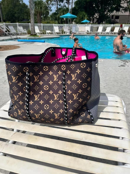 L Neoprene Beach Tote