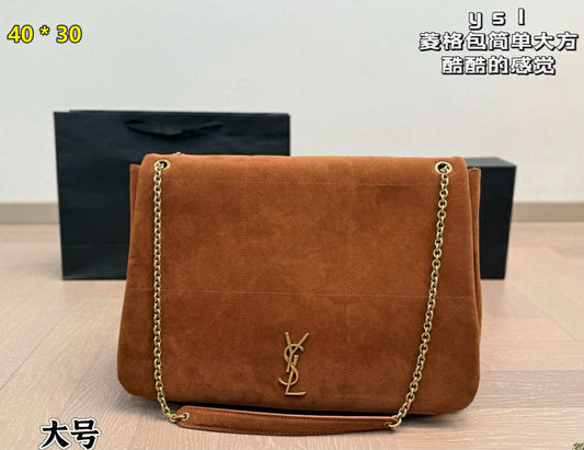 Y Brown Suede Bag