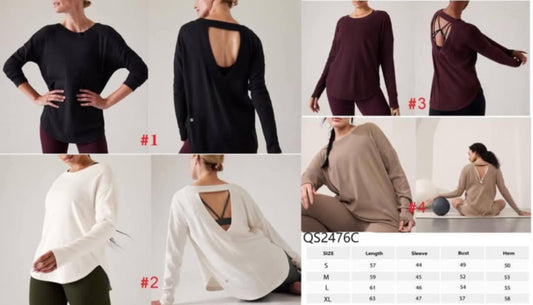Lu Tops Open Back  🍋