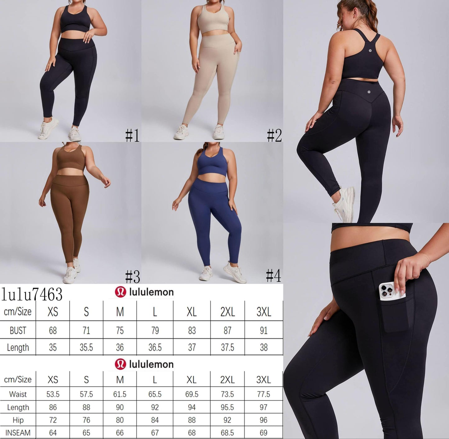🍋 Lu Legging & Bra Sets