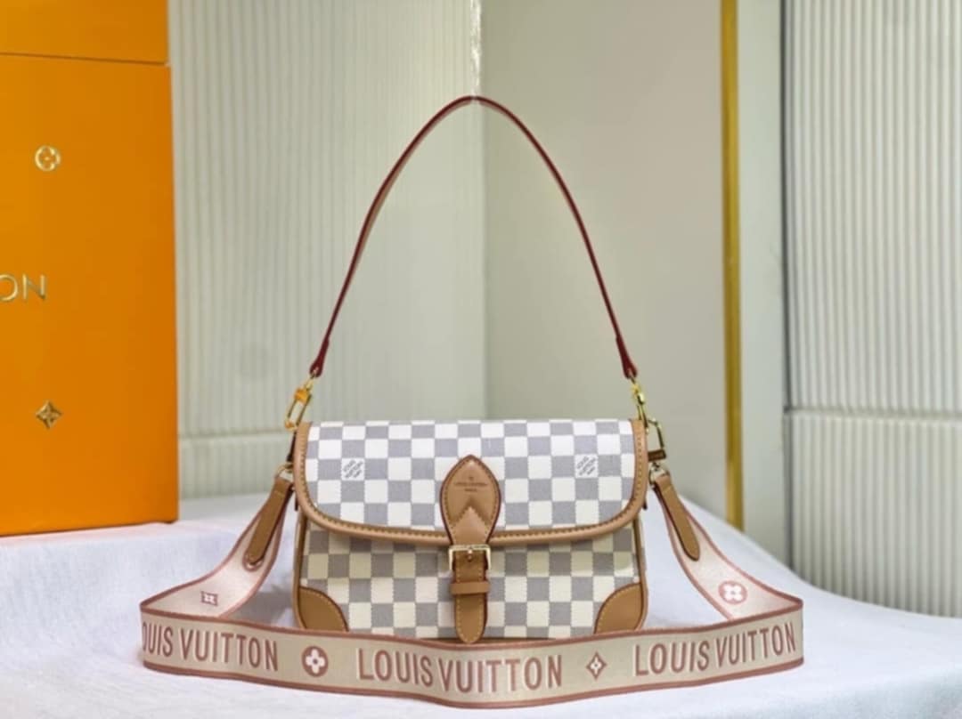 White Check Diane Bag