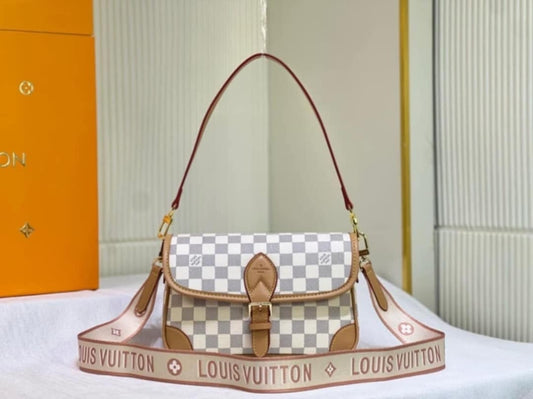 White Check Diane Bag