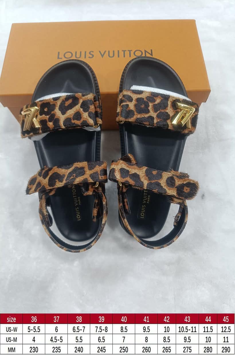 L Leopard Sandal