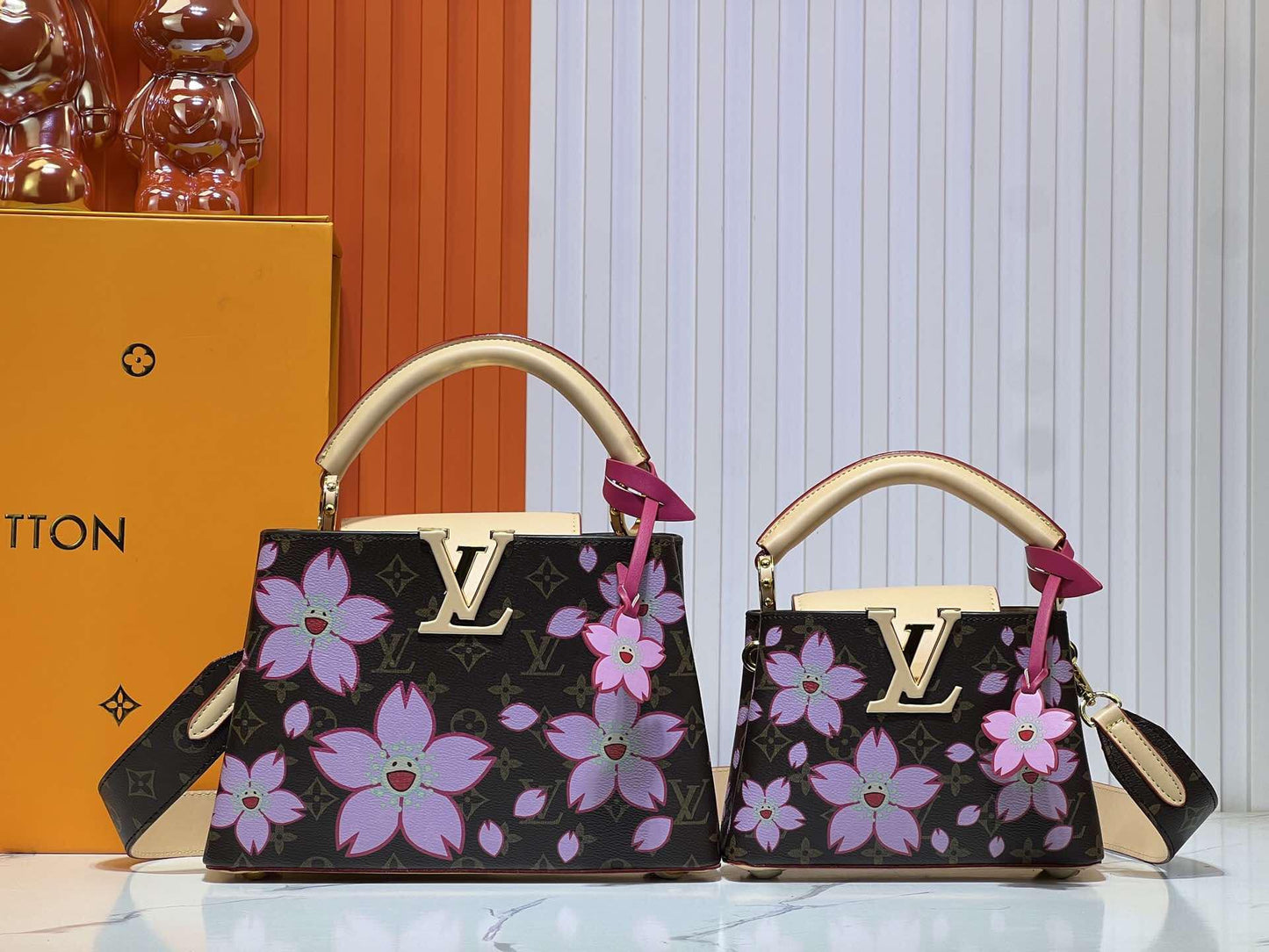 L Purple Flower TM Bags 2