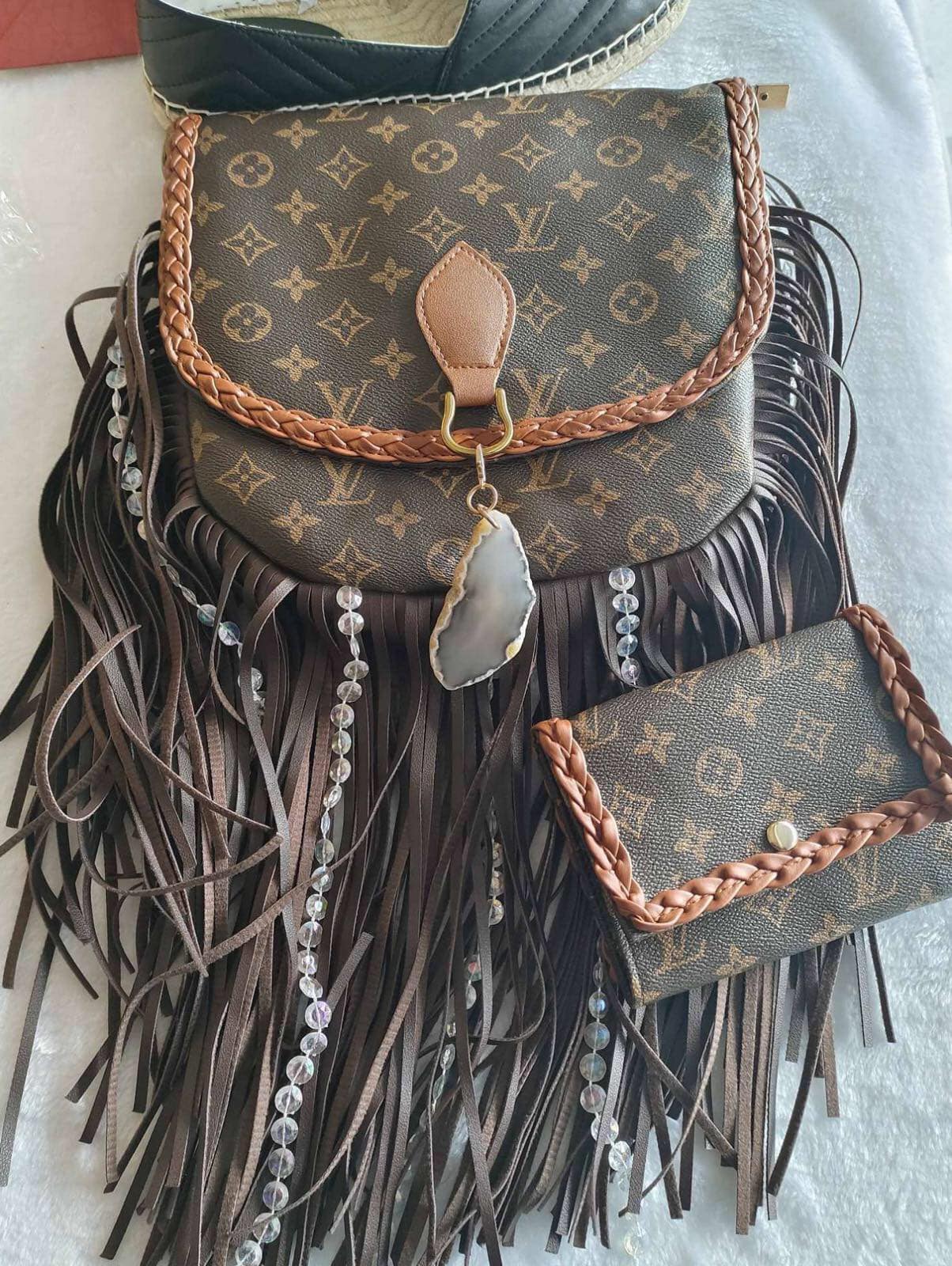 L Boho Fringe Bag Set