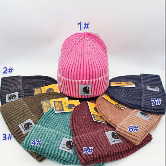 Chartt Pattern Hats Ribbed