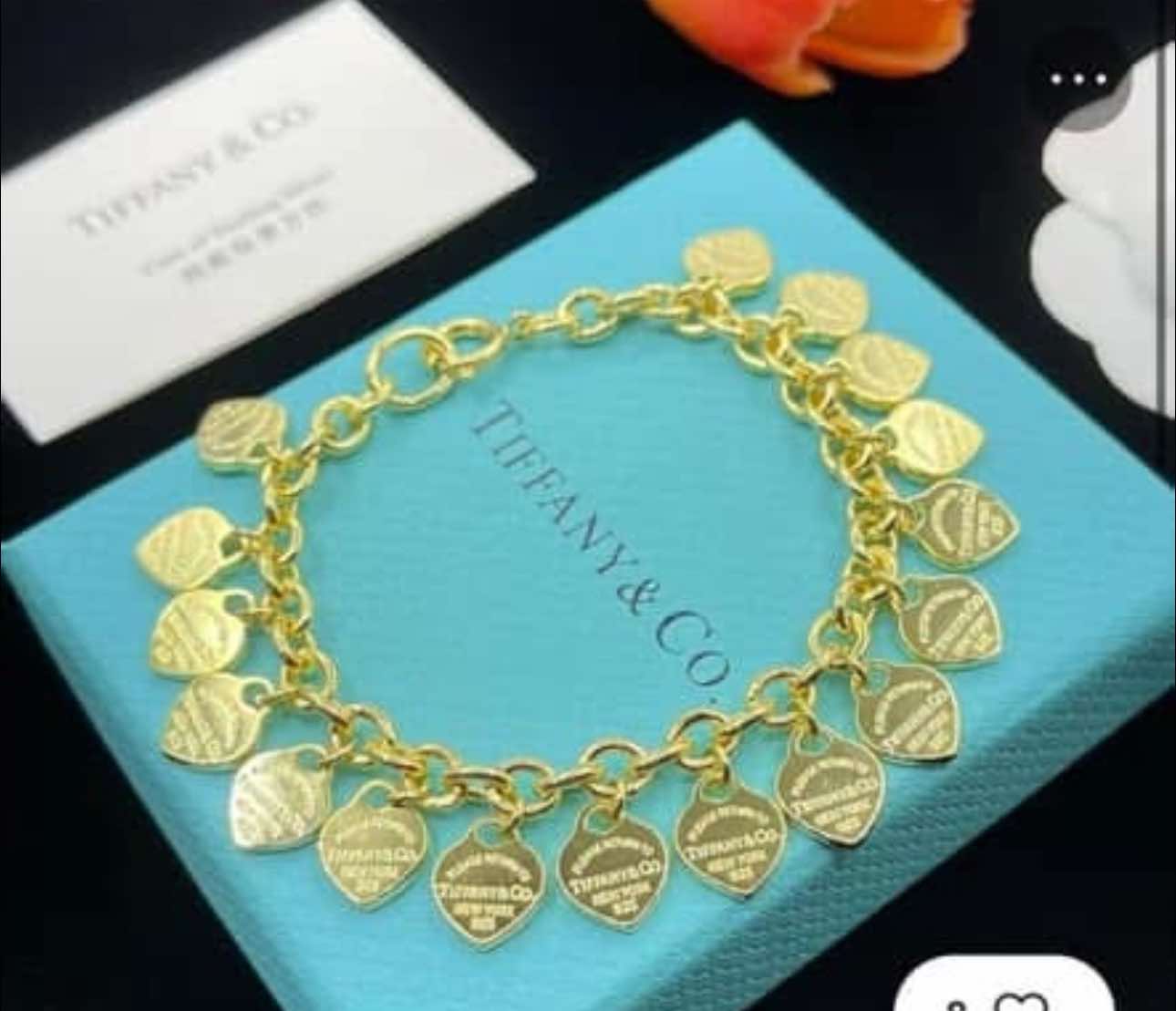 T&C Hearts Charm Bracelet