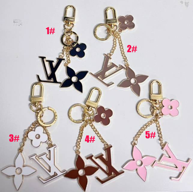 L Logo Charm Keychains