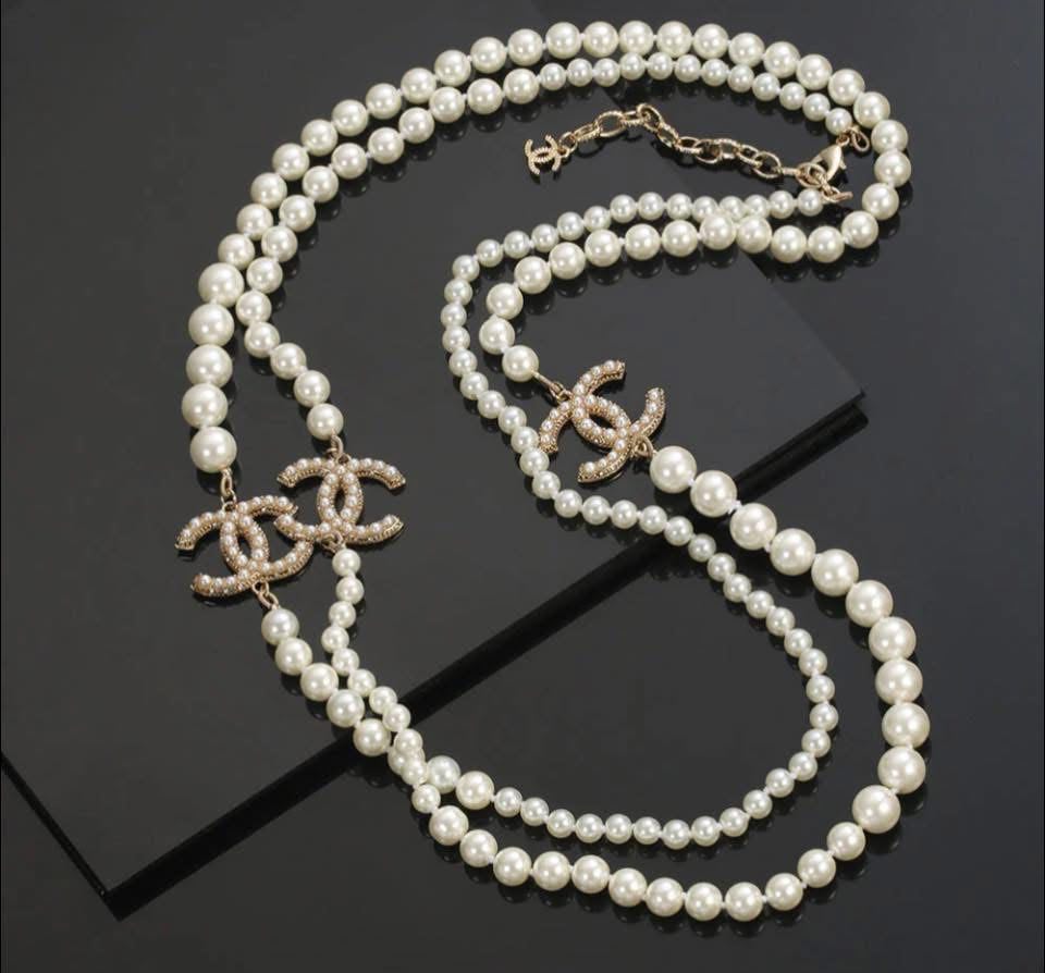 CC Pearl Necklace