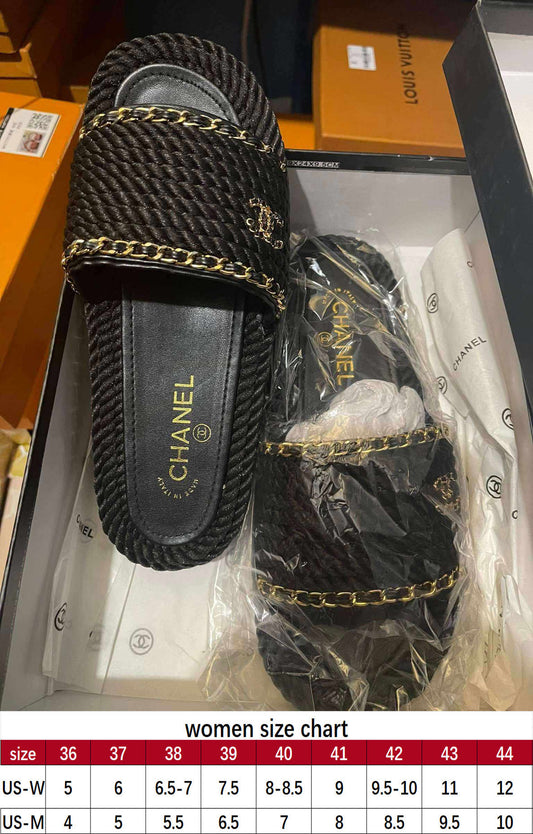 CC Black Rope Sandals