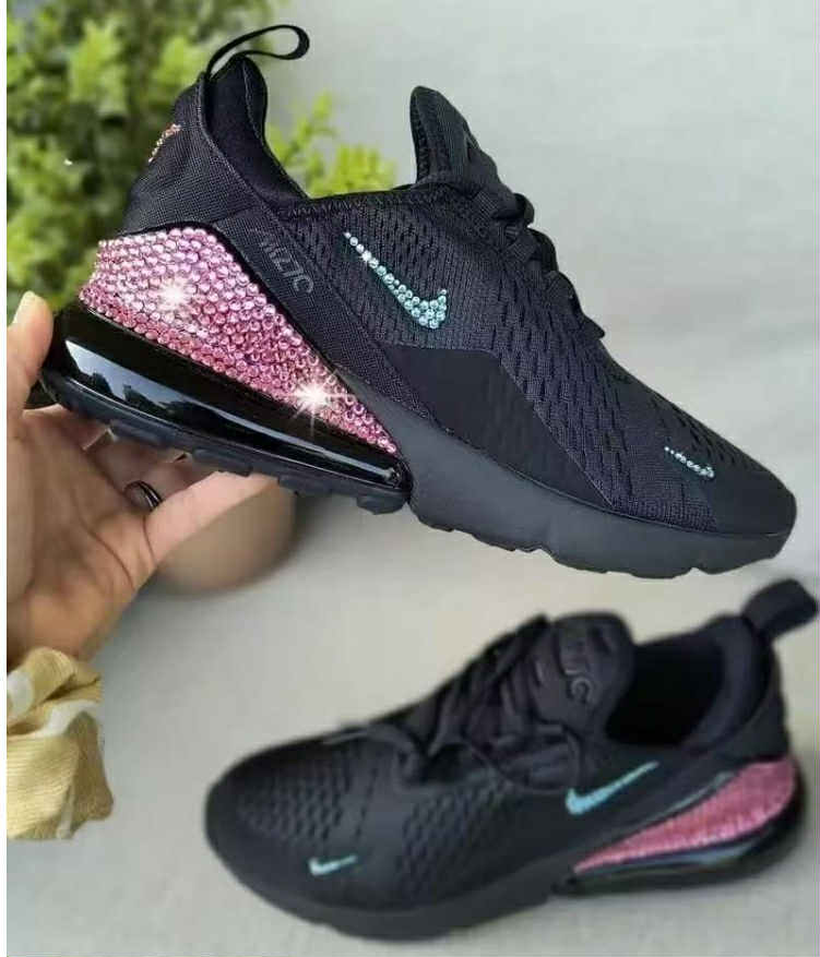 NKE 270 Black/Pink/Bling