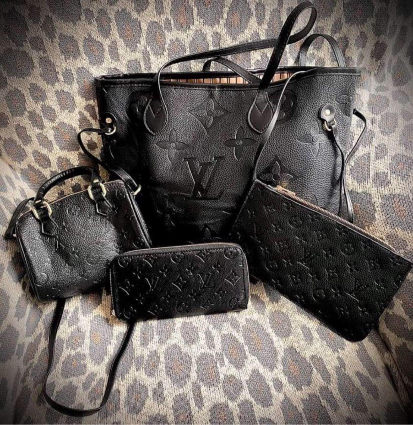 L Never Bag Set Black
